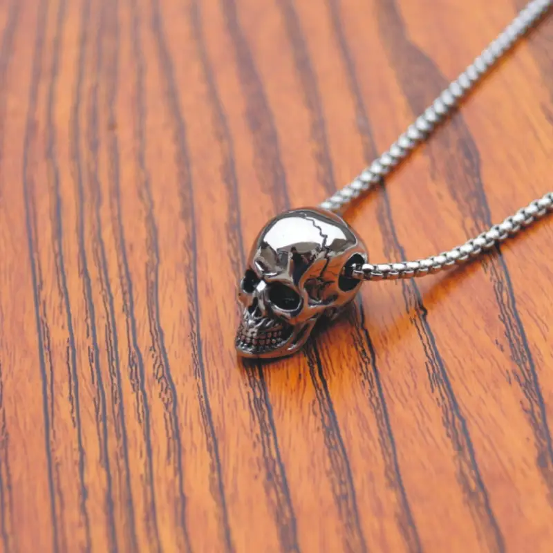 Steel skull necklace - Image 4