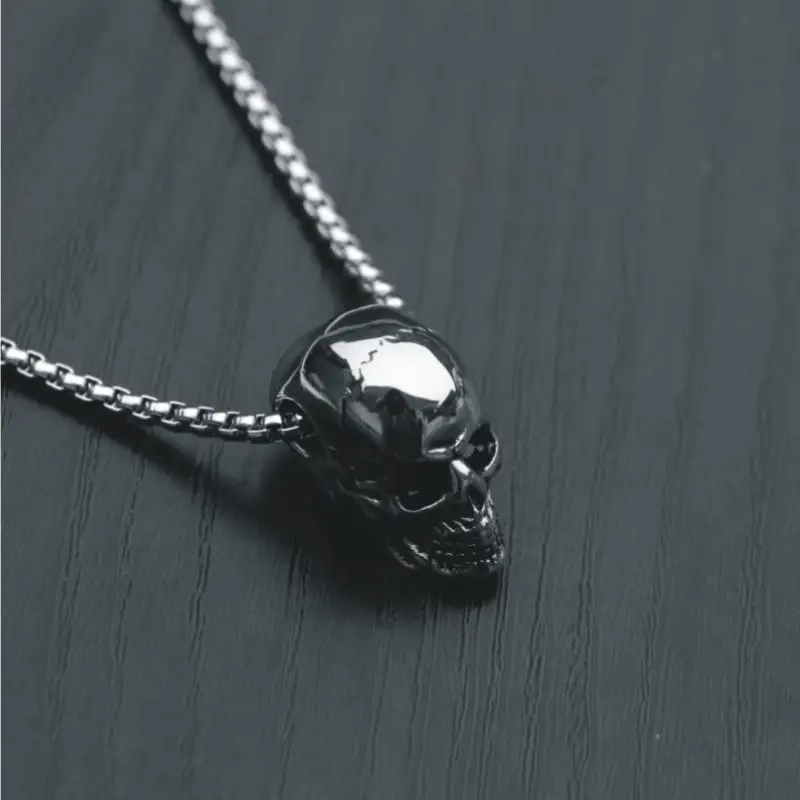 Steel skull necklace - Image 2