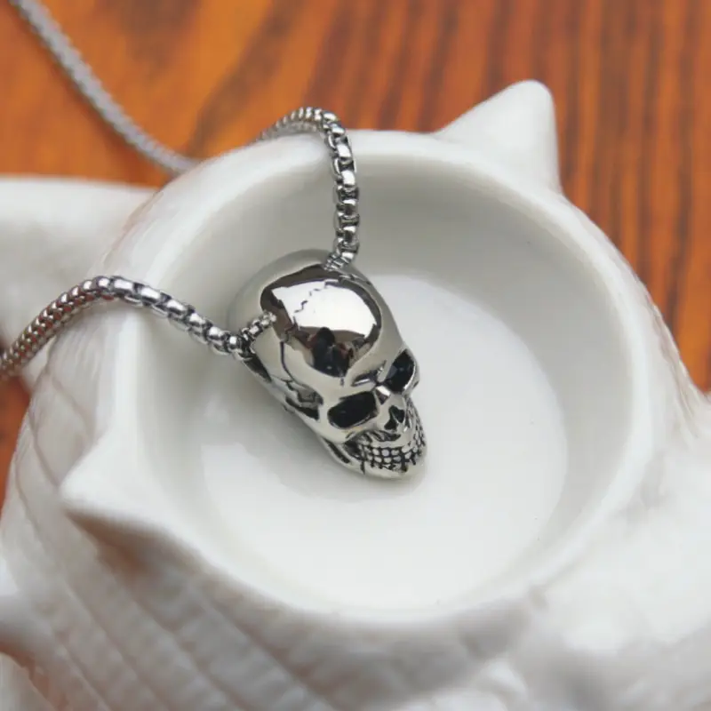 Steel skull necklace - Image 6