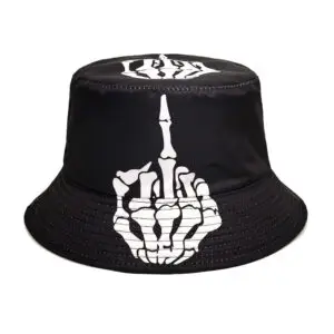 Skull Finger Bucket Hat