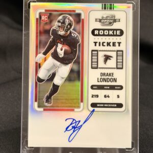 2022 Panini Contenders Optic Drake London Rookie Ticket Auto Holo Refractor RC