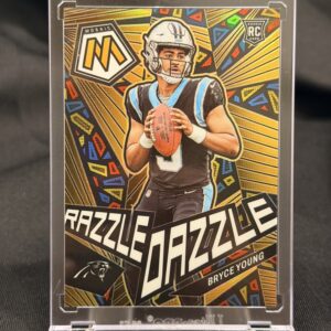 2023 Panini Mosaic Razzle Dazzle Bryce Young RC Rookie Gold Parallel Carolina Panthers