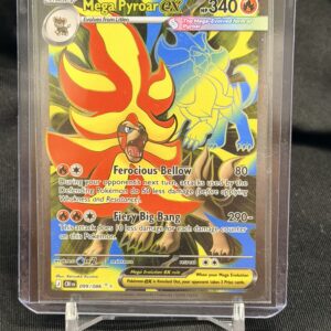2026 Pokemon Crimson Invasion Mega Pyroar ex #099/086 Secret Rare Full Art Holofoil