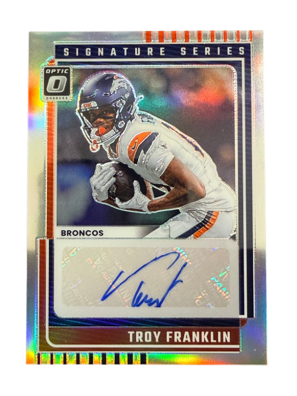 2025 Panini Donruss Optic Football Signature Series Troy Franklin #SSH-TF Holo Auto