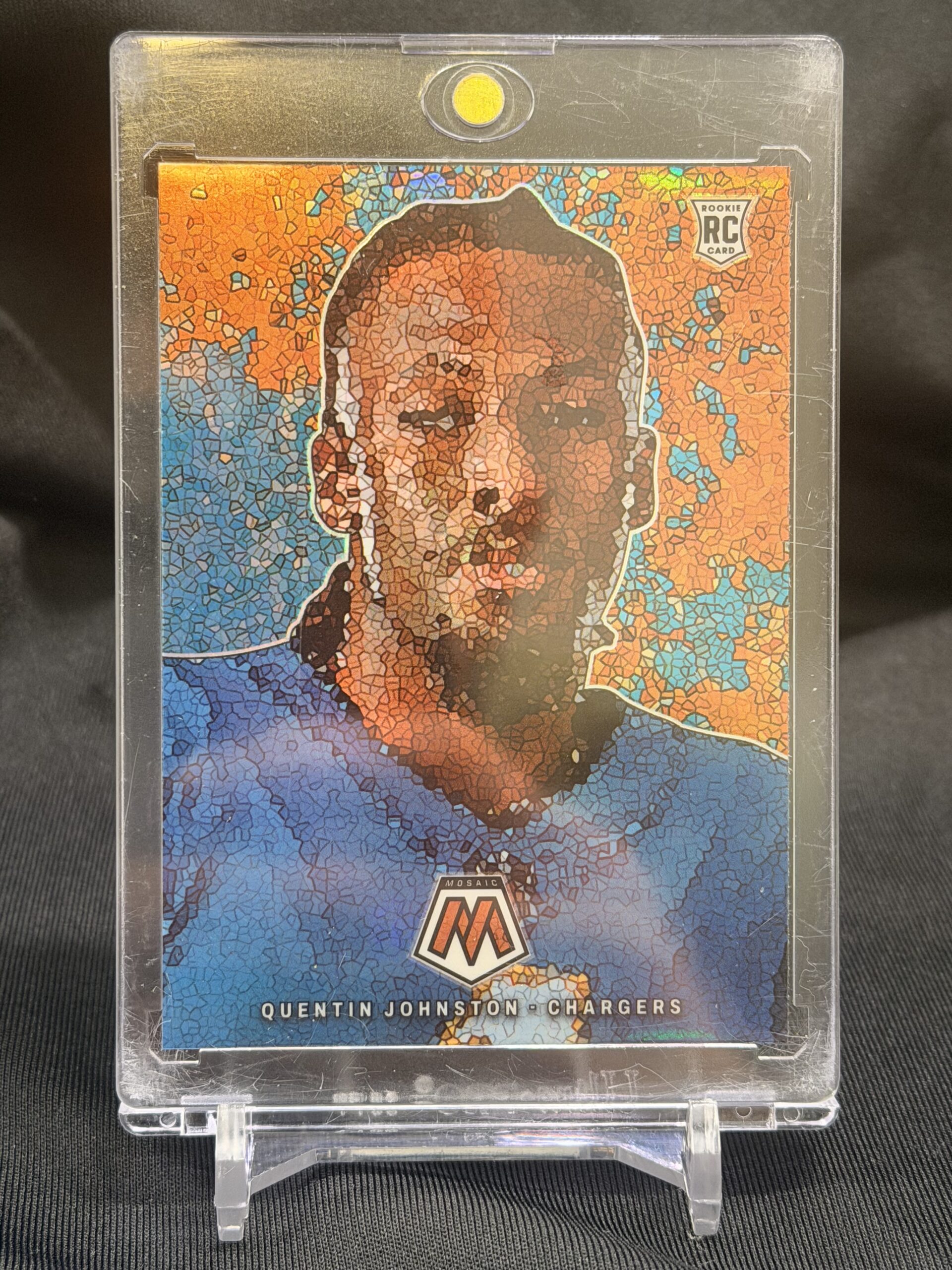 2023 Panini Mosaic Football Quentin Johnston Micro Mosaic Prizm #MM-8 Rookie RC