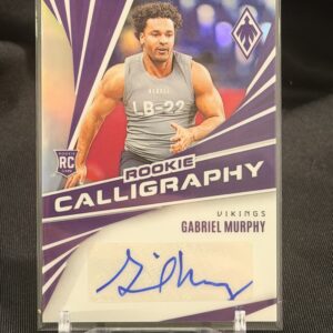 2024 Panini Phoenix Football Rookie Calligraphy Gabriel Murphy #RC-GMY Auto RC