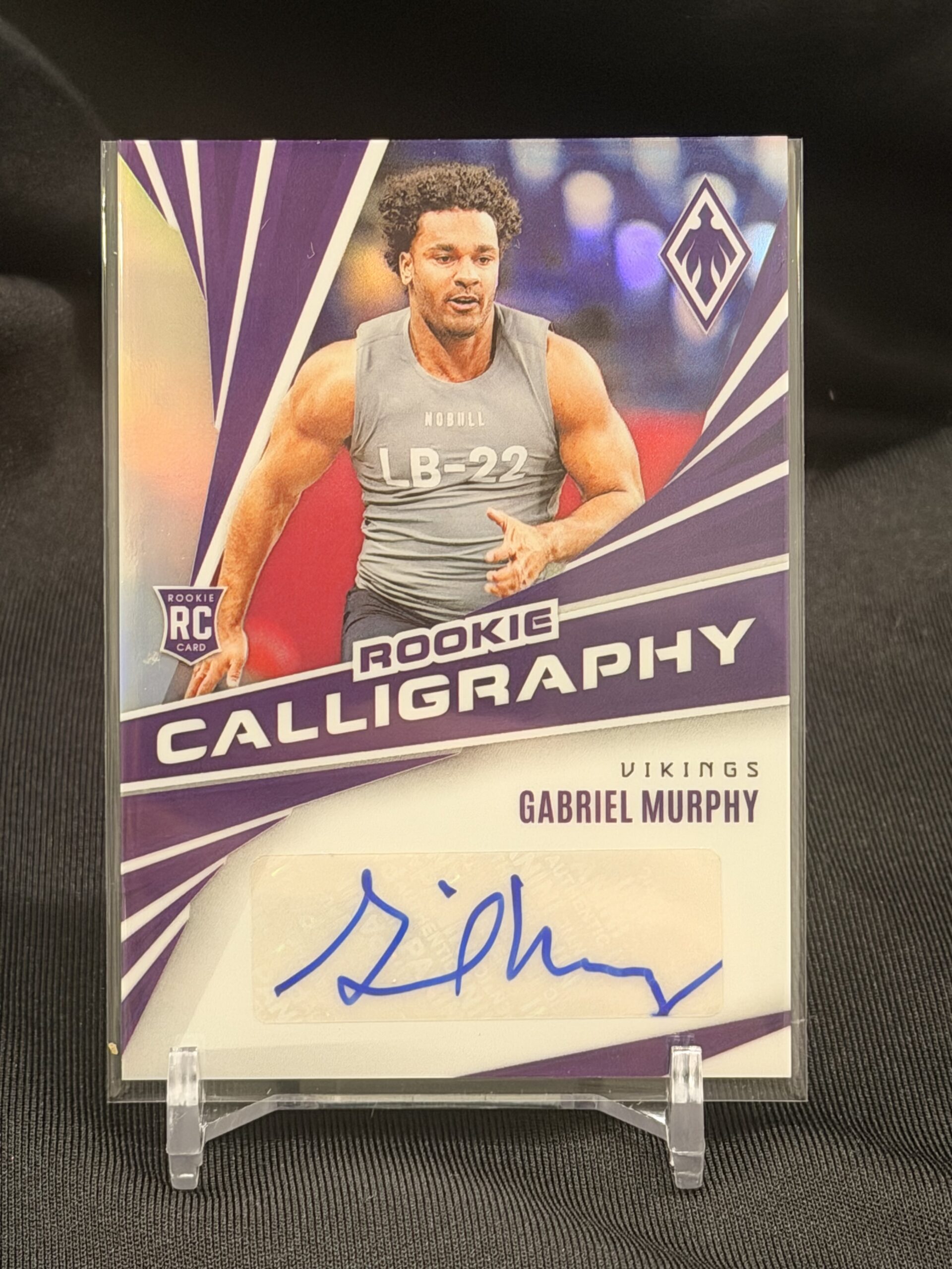 2024 Panini Phoenix Football Rookie Calligraphy Gabriel Murphy #RC-GMY Auto RC