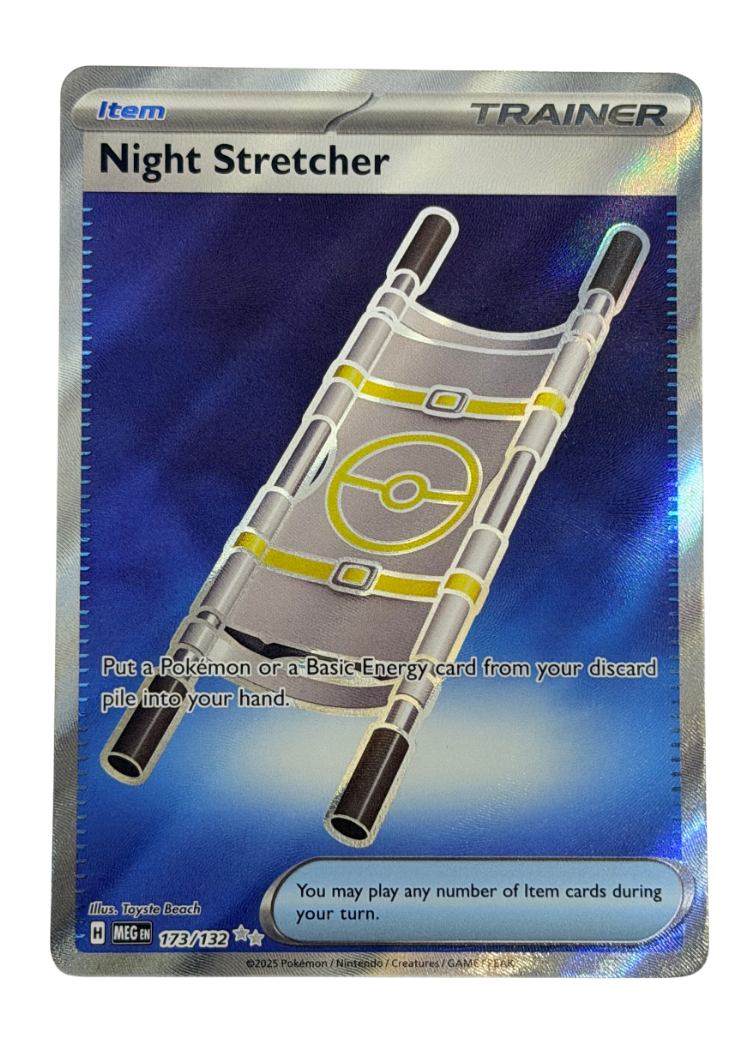 2025 Pokemon MEG EN Night Stretcher #173/132 Secret Rare Holofoil