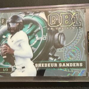 2024 Wild Card QB1 On The Clock Shedeur Sanders #1/3 Platinum