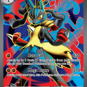 2024 Pokemon MEG Mega Lucario ex #160/132 Secret Rare Holofoil