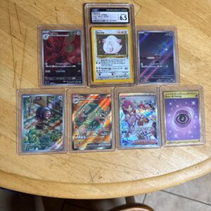 Lot of 7 Assorted Pokémon Cards