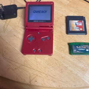 Gameboy Advance SP with NBA In The Zone Game and Pokémon Emerald Game