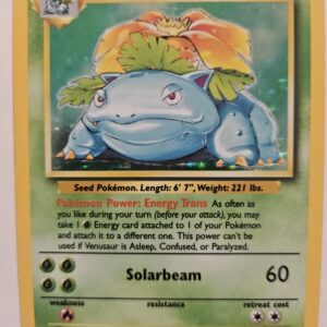 1999 Pokemon Base Set Venusaur #15/102 Holofoil