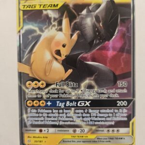 2019 Pokemon Team Up Pikachu & Zekrom GX #33/181 Holofoil TAG TEAM