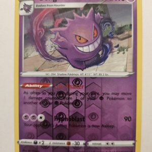 2020 Pokemon Sword & Shield Gengar 085/202 Reverse Holo