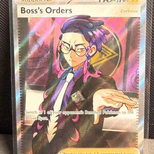 2025 Pokemon Scarlet & Violet—Destined Rivals Boss's Orders (Corbeau) #256/217 Special Illustration Rare Holofoil