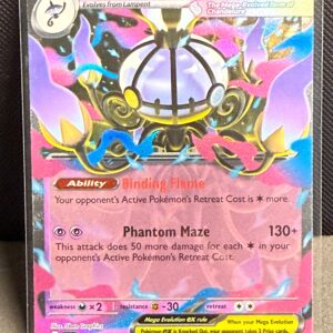 2025 Pokemon Prismatic Evolutions Mega Chandelure ex #038/084 Holofoil