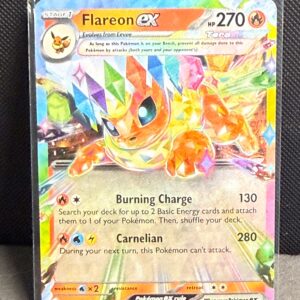 2025 Pokemon Prismatic Evolutions Flareon ex #014/131 Holofoil