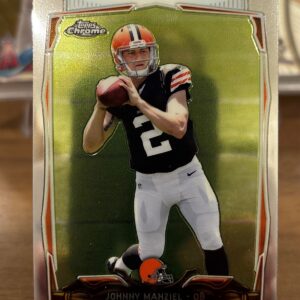 2014 Topps Chrome Johnny Manziel #169 Rookie RC Refractor Cleveland Browns