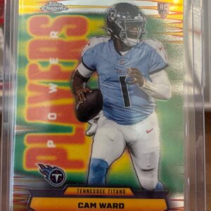 2025 Topps Chrome Power Players Cam Ward #PP-8 RC Tennessee Titans