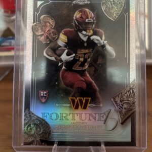 2025 Topps Chrome Fortune 15 Jacory Croskey-Merritt #F15-29 Refractor RC