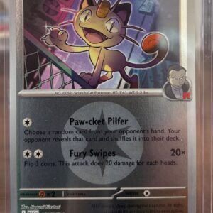 2026 Pokemon ASC Team Rocket's Meowth #161/217 Reverse Holofoil