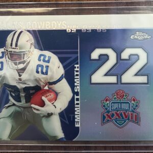 2008 Topps Chrome NFL Dynasties Tribute Emmitt Smith #DYNC-ES2 Refractor 061/100