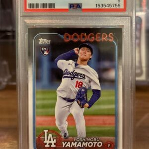 2024 Topps Yoshinobu Yamamoto #553 RC PSA 9 Mint Los Angeles Dodgers Rookie