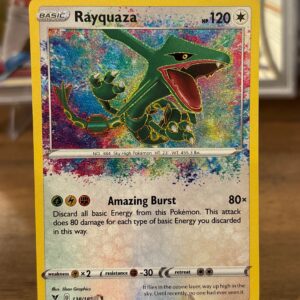 2020 Pokemon Vivid Voltage Rayquaza #138/185 Amazing Rare Holofoil