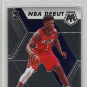 2019/20 Panini Mosaic Zion Williamson Pelicans Rookie NBA Debut PSA 10 (Copy)