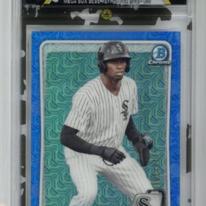 2020 Bowman Chrome Luis Robert Chicago White Sox Blue Mojo Refractor #110/150 RCG 10 Jewel