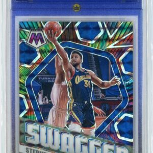 2020/21 Mosaic Stephen Curry Warriors Swagger Insert Mosaic Prizm RCG 9.5