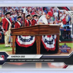 2026 Topps Now Mike Trout Signing At All Star Game USA 250th Card #456