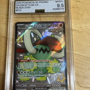 2024 Pokemon SV Promo Black Star Great Tusk ex #072 Full Art – AGS 9.5 Mint+