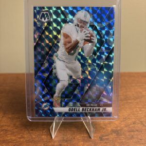 2025 Panini Mosaic Football Odell Beckham Jr. #189 Blue Mosaic Prizm