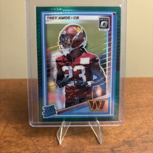 2025 Donruss Optic Trey Amos #267 Green Prizm Rated Rookie