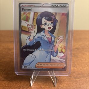 2025 Pokemon Scarlet & Violet Blackout Fennel #162/086 Full Art Supporter Trainer