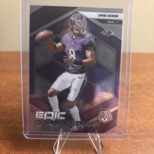 2025 Panini Mosaic Football Lamar Jackson Epic Performers #3 Baltimore Ravens