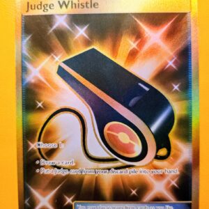 2019 Pokemon Team Up Judge Whistle #194/181 Secret Rare Gold