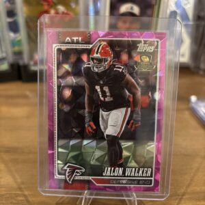 2026 Topps Jalon Walker #7 Pink Cracked Ice All-Rookie Team Atlanta Falcons RC