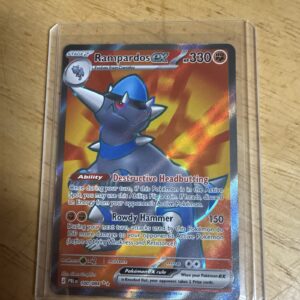 2025 Pokemon Prismatic Evolutions Rampardos ex #100/084 Special Illustration Rare