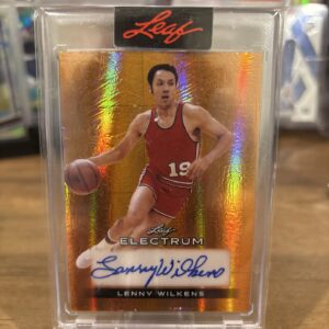 2024 Leaf Electrum Lenny Wilkens #BA-LW1 Gold Holo Autograph 51/520