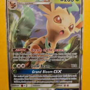 2018 Pokemon Sun & Moon Promos Leafeon GX #SM146 Full Art Holo