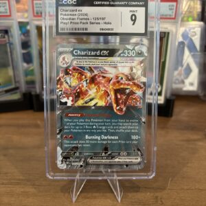 2024 Pokemon Obsidian Flames Charizard ex #125/197 Play! Prize Pack Series Holo CGC 9 Mint
