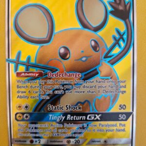 2019 Pokemon Unbroken Bonds Dedenne GX #195/214 Full Art