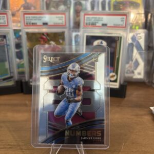 2023 Panini Select Football Jahmyr Gibbs Numbers Rookie Card #NMB-JGI Detroit Lions RC