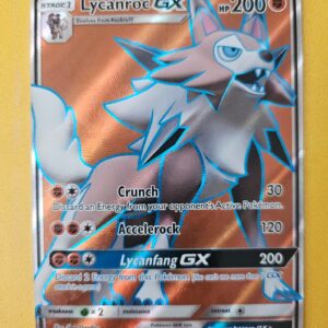 2017 Pokemon Sun & Moon Burning Shadows Lycanroc GX #136/147 Full Art Holofoil
