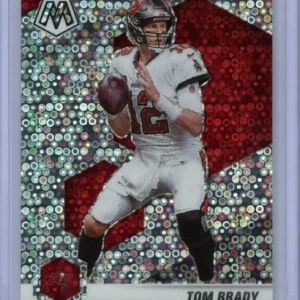 2021 Panini Mosaic Tom Brady Buccaneers Silver No Huddle Disco Mosaic Prizm