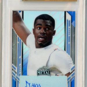 2021-22 Leaf Metal Devan Cambridge Prismatic Blue 1/1 Pre-Production Proof Autograph Slabbed