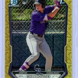 2026 Bowman Ethan Holliday Rockies 1st Bowman Chrome GOLD Mojo Refractor #22/50